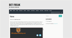 Desktop Screenshot of betfreak.com