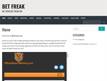 Tablet Screenshot of betfreak.com